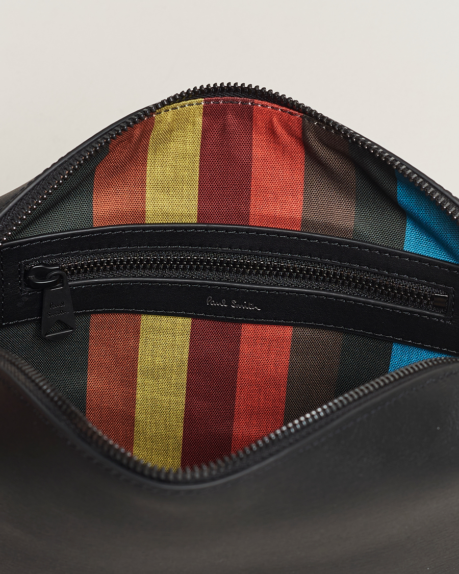 Heren | Paul Smith Leather Washbag Black | Paul Smith | Leather Washbag Black