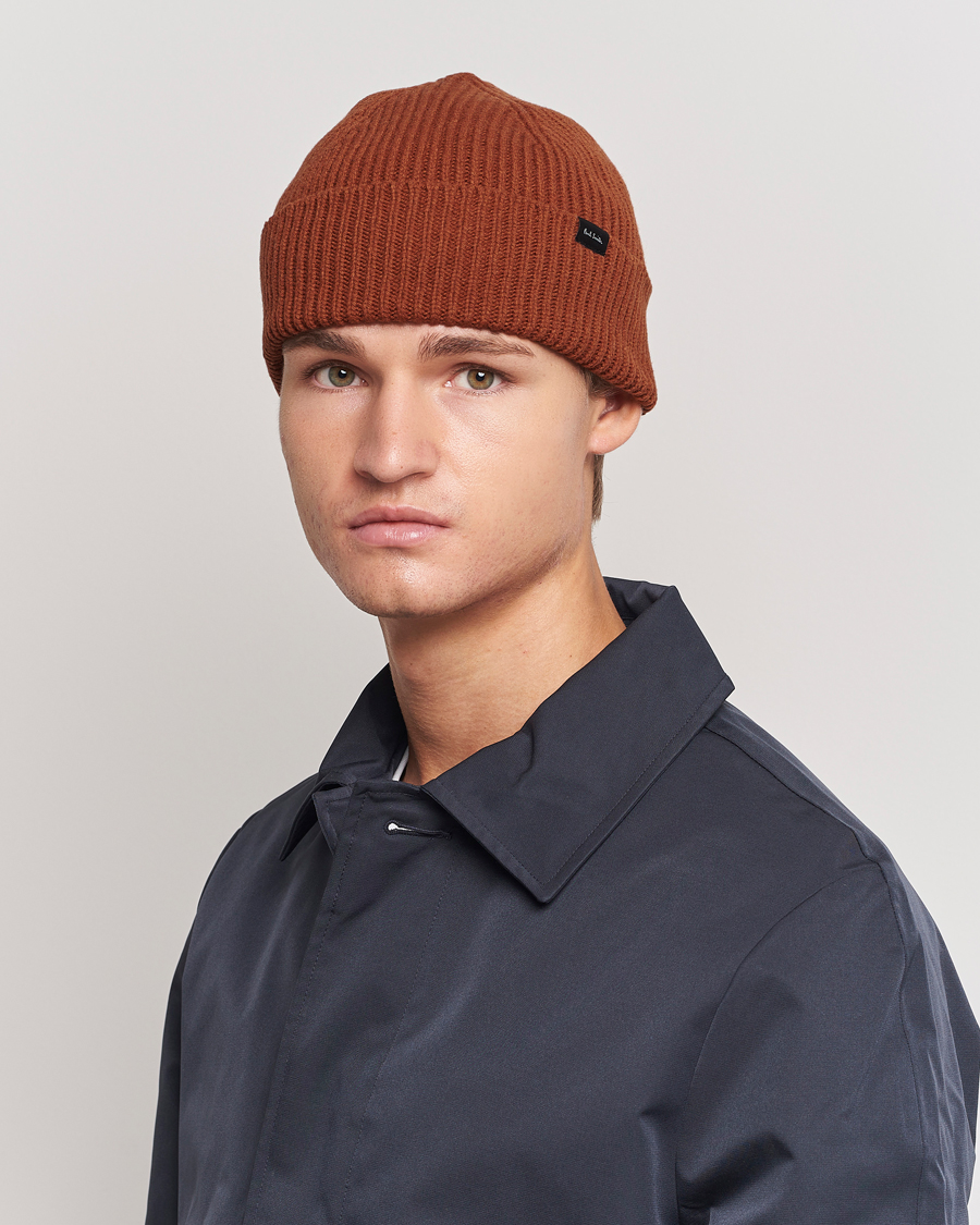 Heren | Paul Smith Cashmere Beanie Orange | Paul Smith | Cashmere Beanie Orange