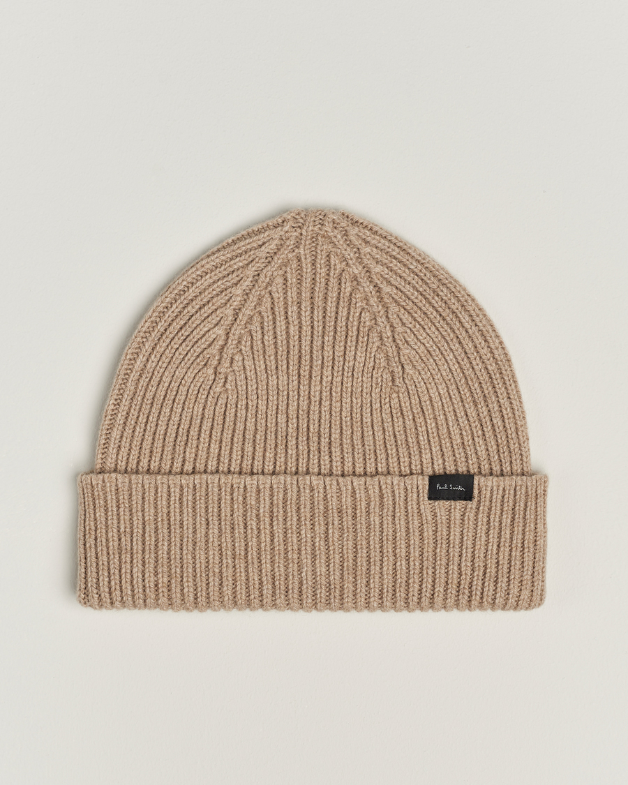 Heren | Paul Smith Cashmere Beanie Beige | Paul Smith | Cashmere Beanie Beige