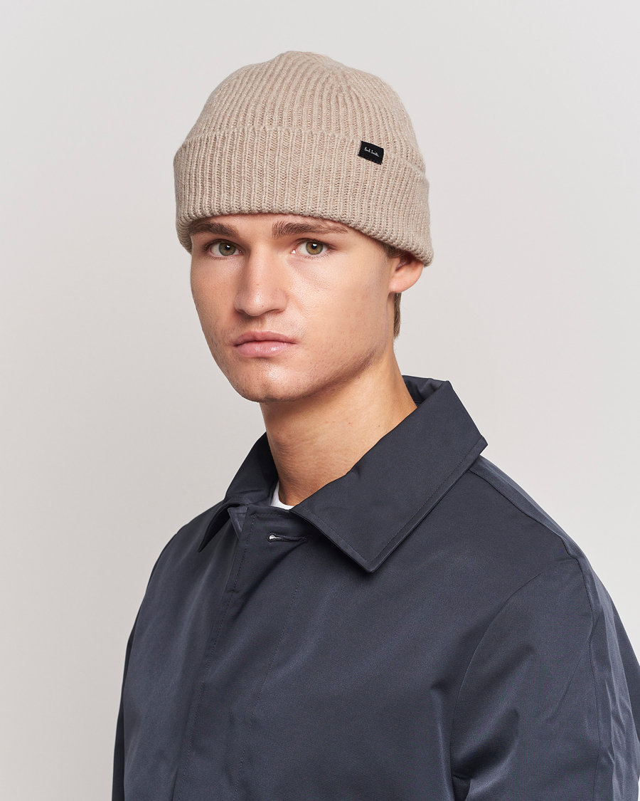 Heren | Paul Smith Cashmere Beanie Beige | Paul Smith | Cashmere Beanie Beige