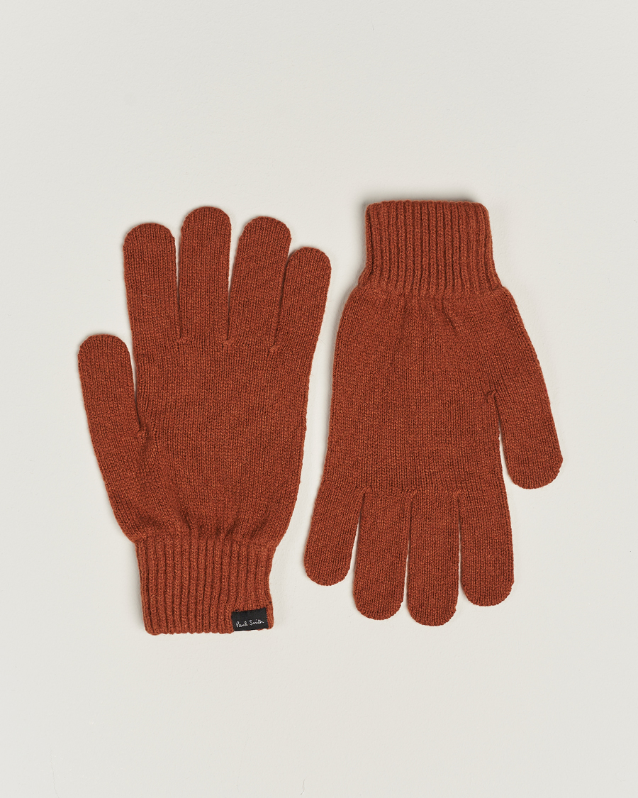 Heren | Paul Smith Cashmere Glove Orange | Paul Smith | Cashmere Glove Orange