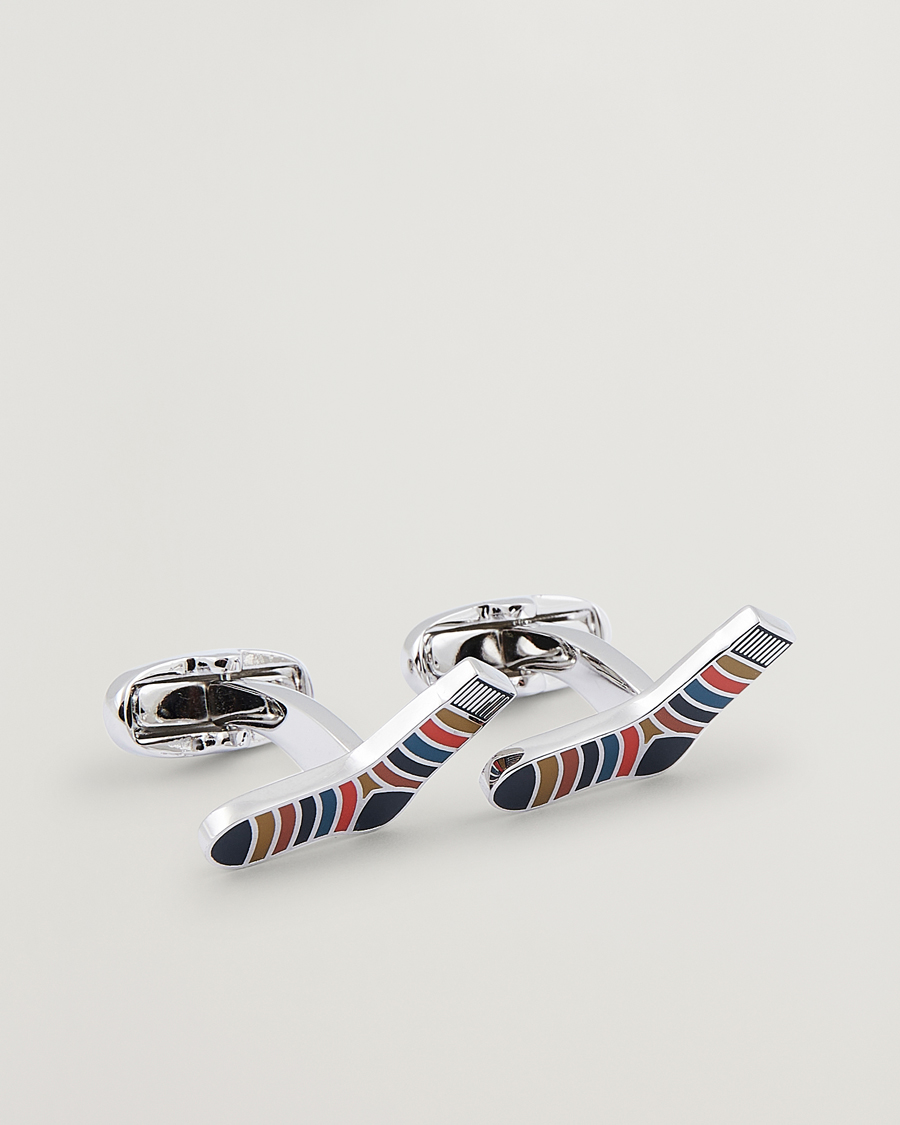 Heren | Paul Smith Artist Stripe Cufflink Silver | Paul Smith | Artist Stripe Cufflink Silver