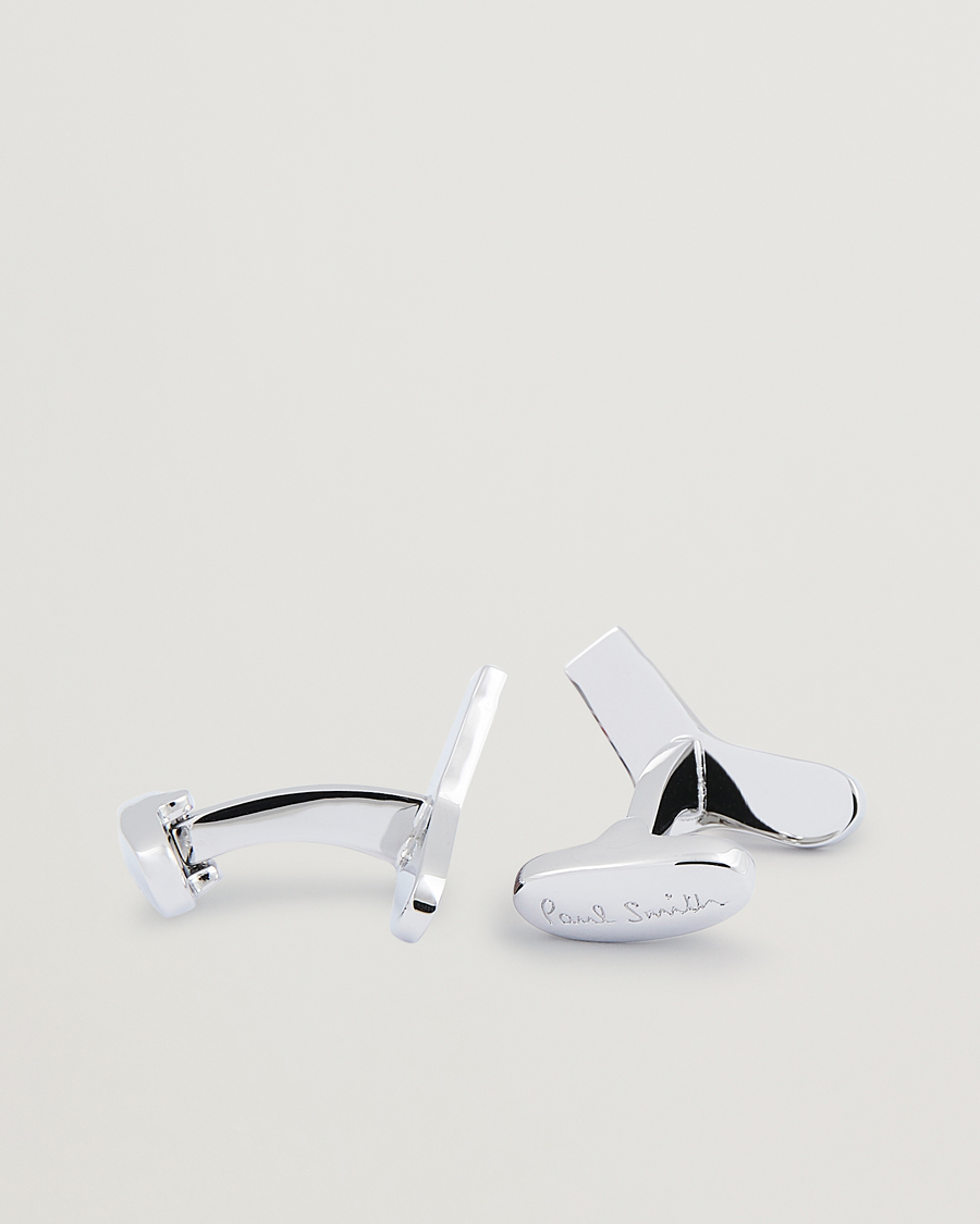 Heren | Paul Smith Artist Stripe Cufflink Silver | Paul Smith | Artist Stripe Cufflink Silver