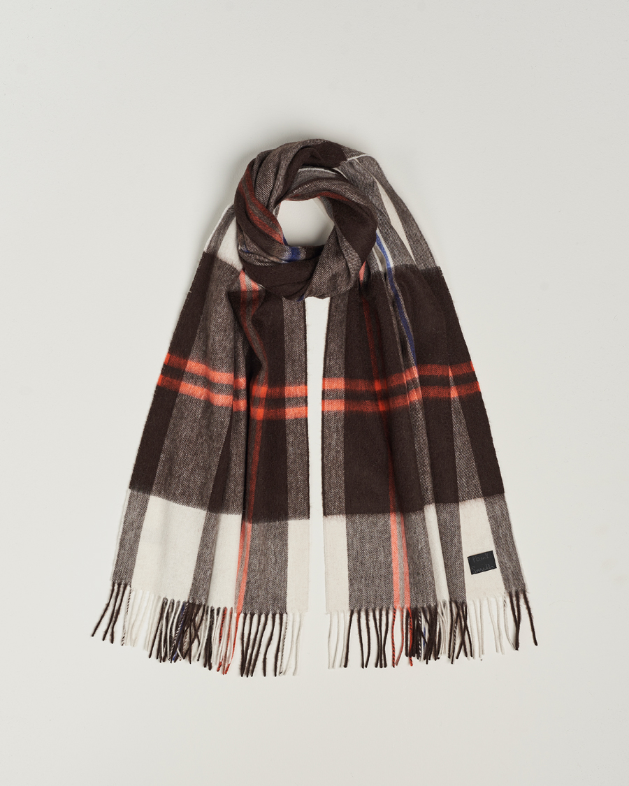 Heren | Paul Smith Lambswool Checked Scarf Brown Multi | Paul Smith | Lambswool Checked Scarf Brown Multi