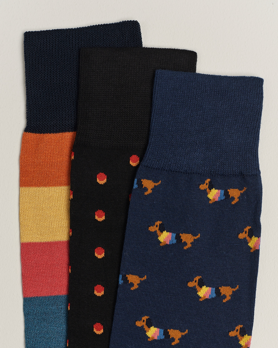 Heren | Ondergoed | Paul Smith | 3-Pack Novelty Mix Socks Multi
