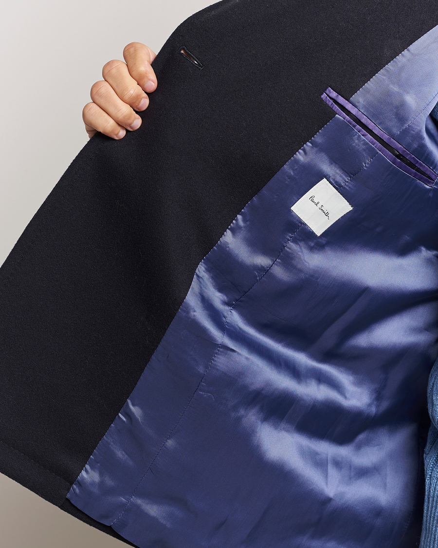 Heren | Jassen | Paul Smith | Wool/Cashmere Peacoat Navy