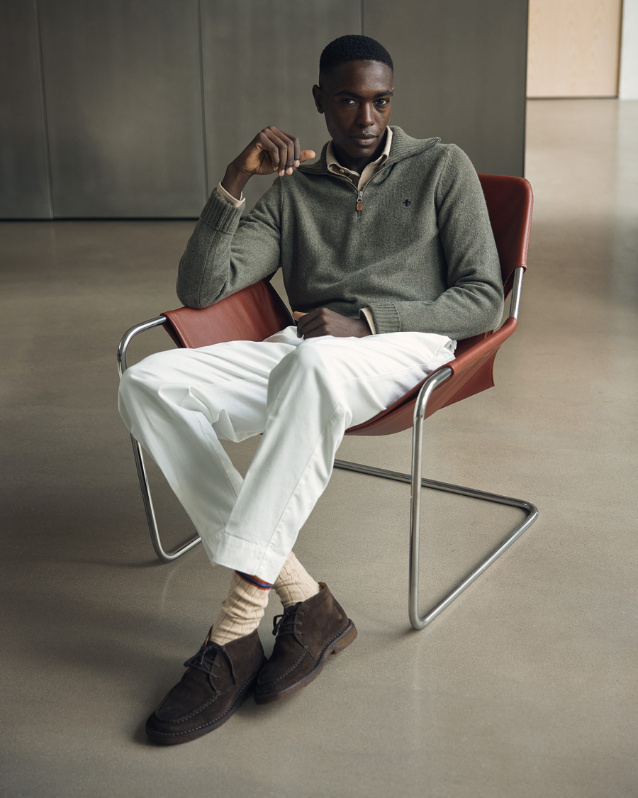 Heren | Broeken | Briglia 1949 | Soho Tailored Easy Fit Chino Off White