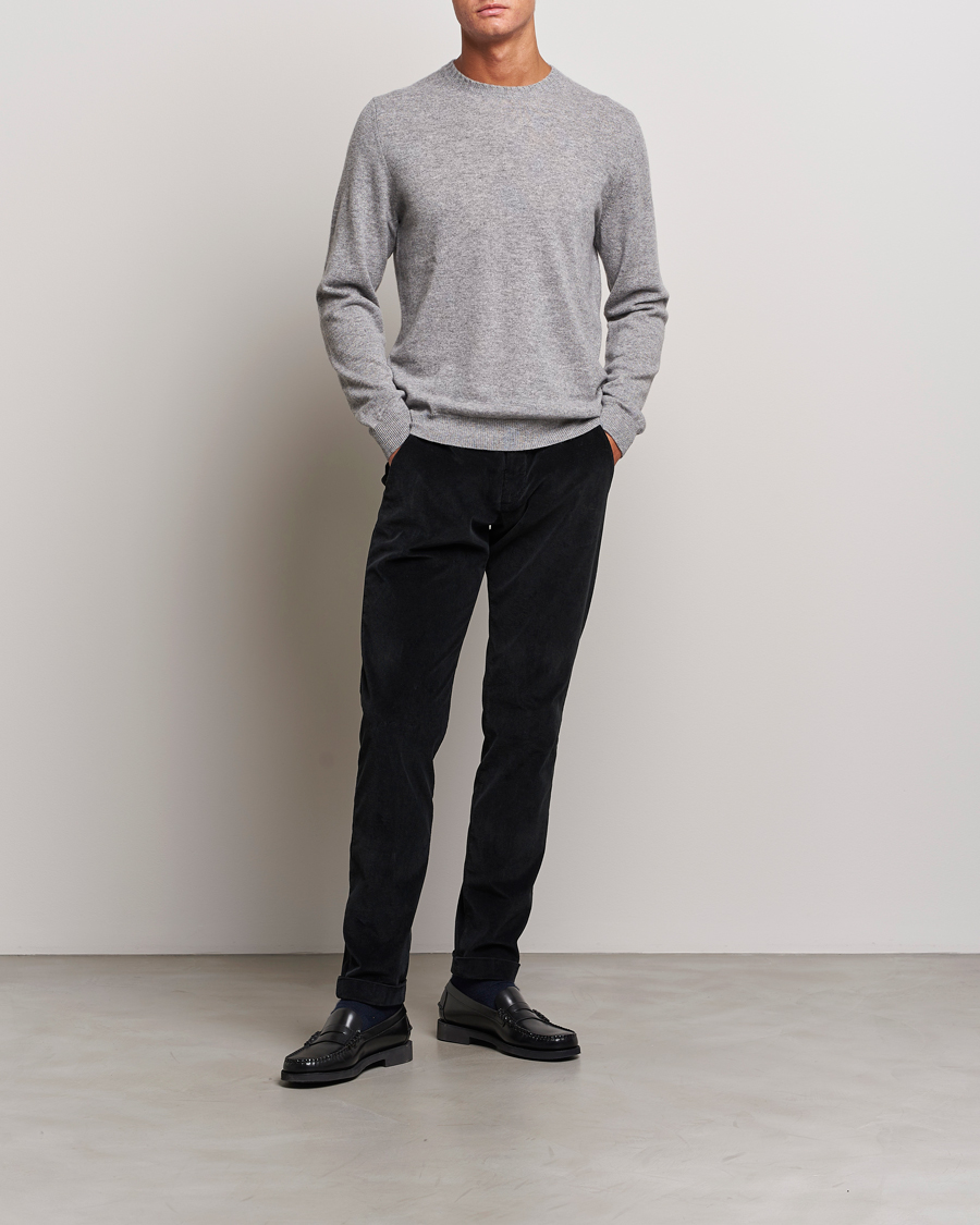 Heren | Broeken | Briglia 1949 | Slim Fit Corduroy Trousers Black