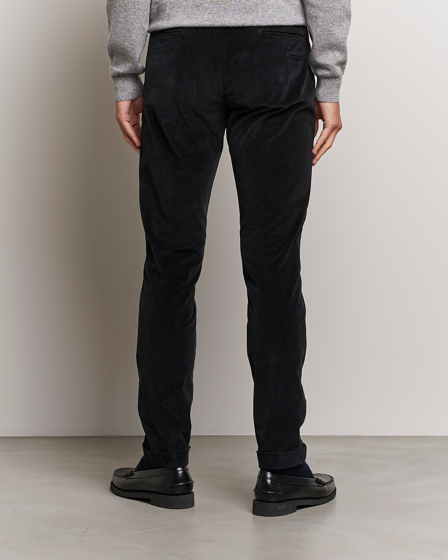 Heren | Broeken | Briglia 1949 | Slim Fit Corduroy Trousers Black