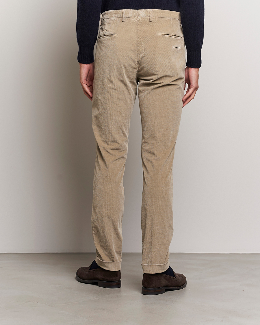 Heren | Broeken | Briglia 1949 | Slim Fit Corduroy Trousers Beige