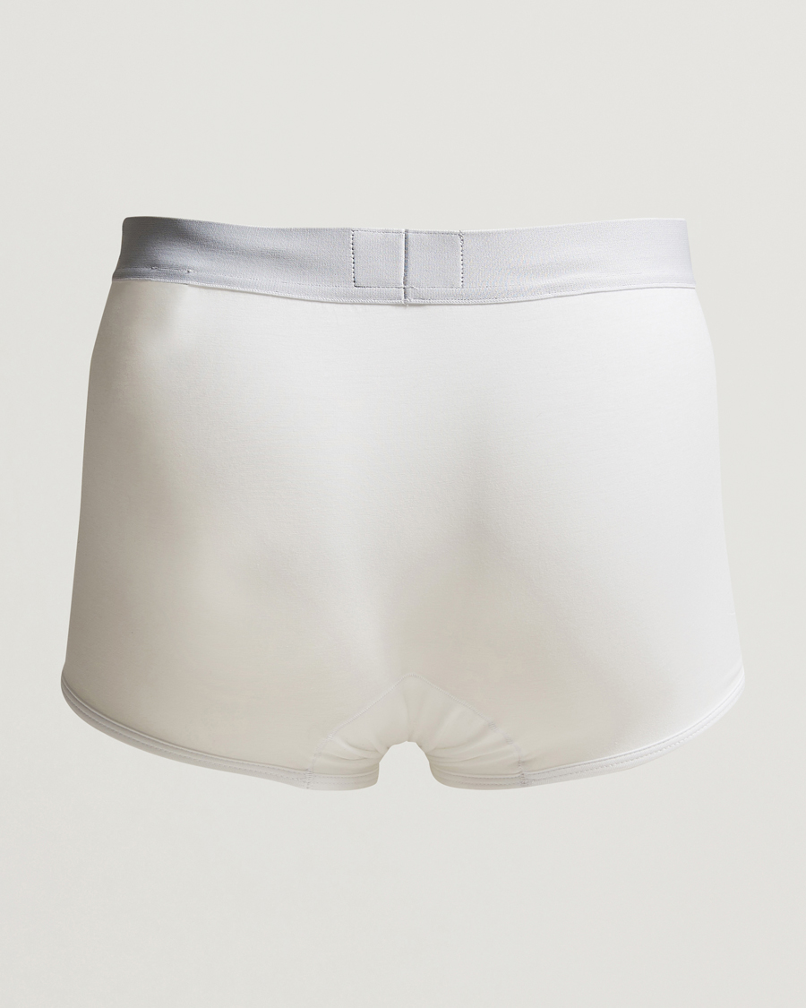 Heren | Boxershorts | Zegna | Stretch Cotton Trunks White