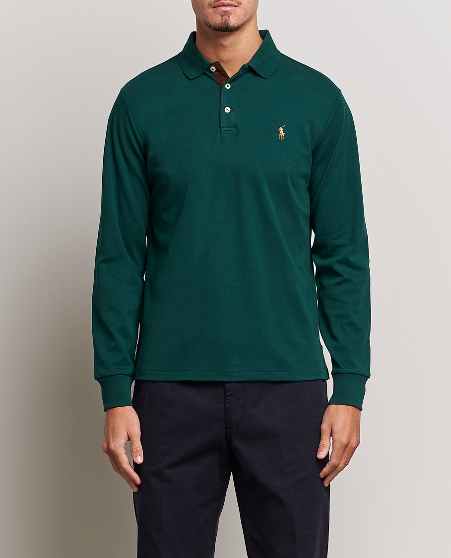 Heren | Truien | Polo Ralph Lauren | Luxury Pima Cotton Long Sleeve Polo Hunt Club Green