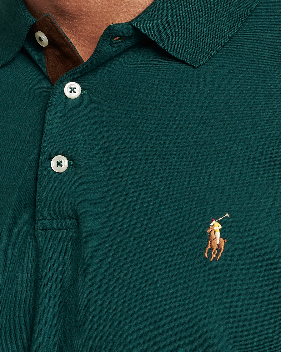 Heren | Truien | Polo Ralph Lauren | Luxury Pima Cotton Long Sleeve Polo Hunt Club Green