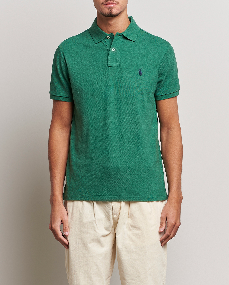 Heren | Polo's | Polo Ralph Lauren | Custom Slim Fit Polo Green Heather