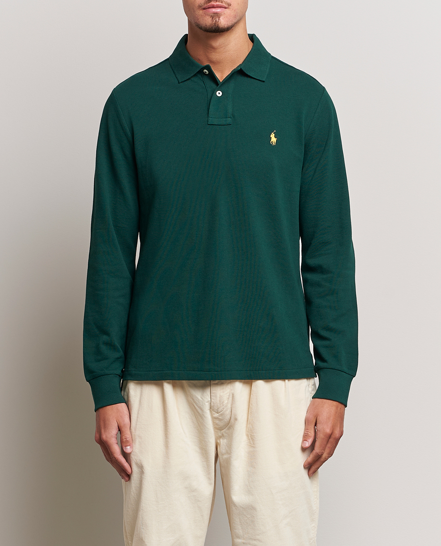 Heren | Truien | Polo Ralph Lauren | Custom Slim Fit Long Sleeve Polo Hunt Club Green