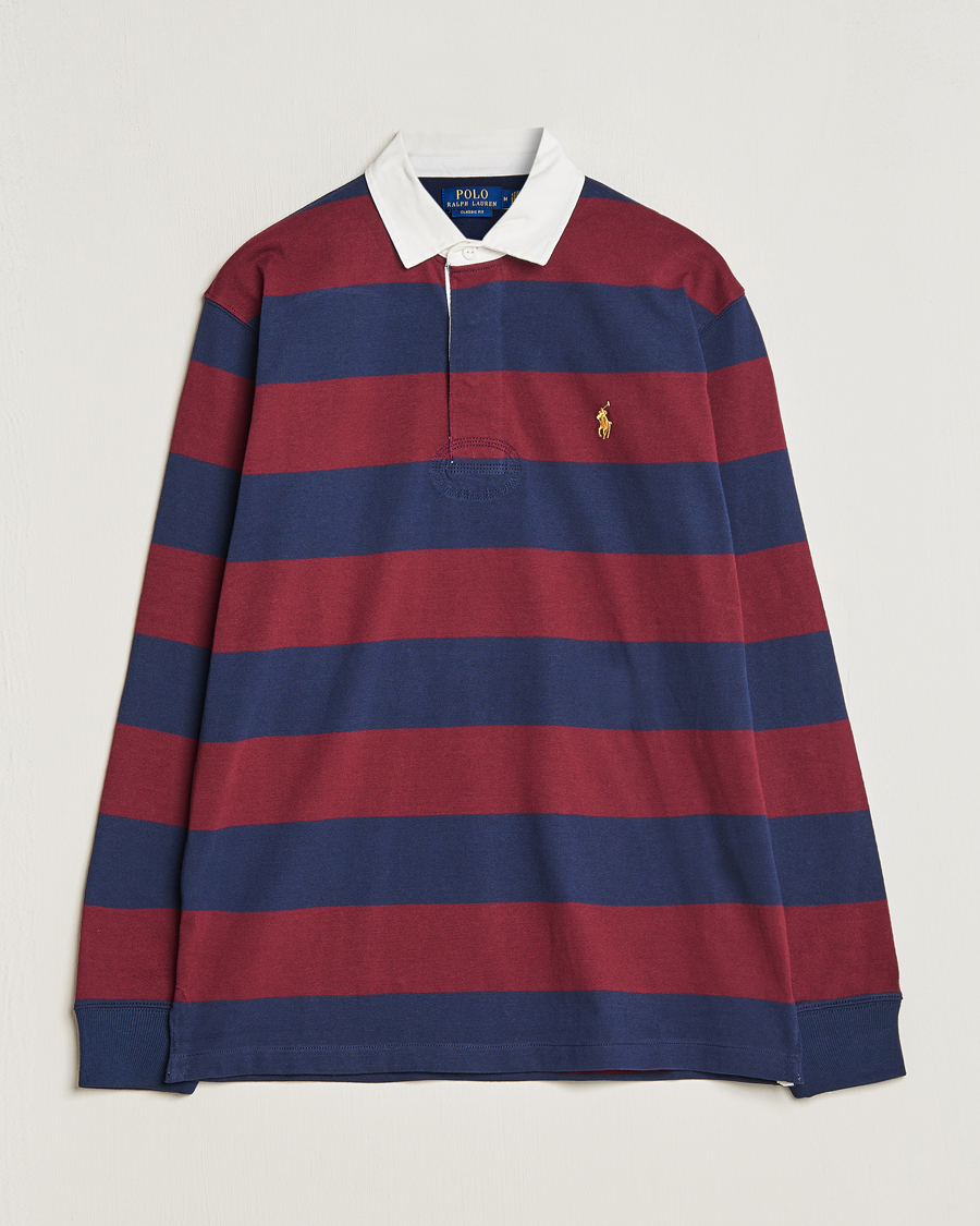 Heren | Truien | Polo Ralph Lauren | Jersey Striped Rugger Navy/Wine