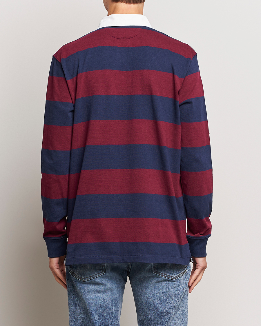 Heren | Truien | Polo Ralph Lauren | Jersey Striped Rugger Navy/Wine