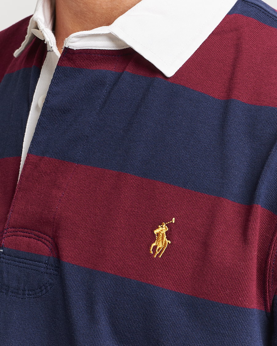 Heren | Truien | Polo Ralph Lauren | Jersey Striped Rugger Navy/Wine
