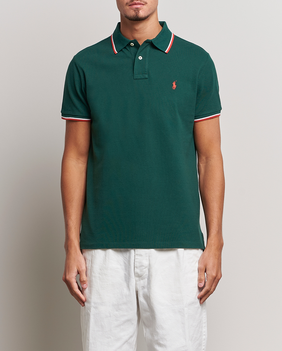 Heren | Polo's | Polo Ralph Lauren | Custom Slim Fit Piped Polo Hunt Club Green
