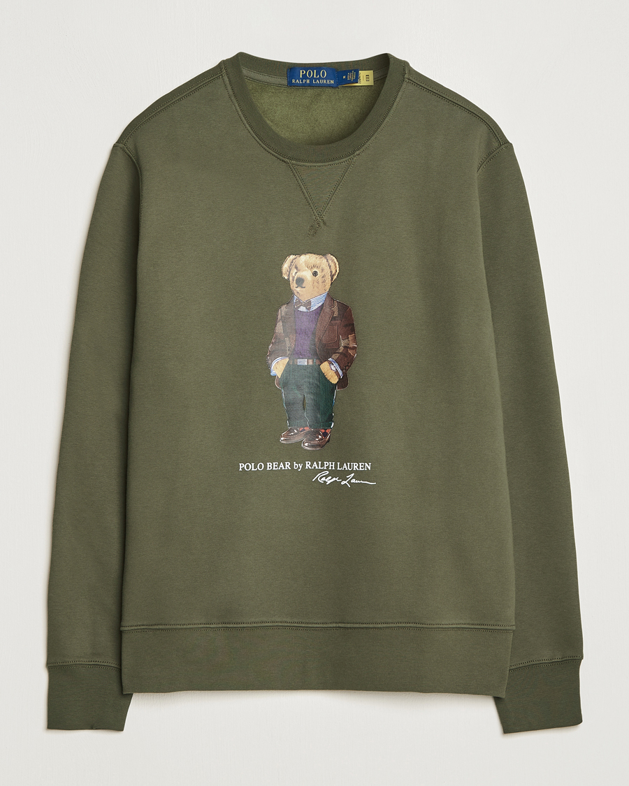 Heren | Truien | Polo Ralph Lauren | Printed Denim Bear Sweatshirt Expedition Olive