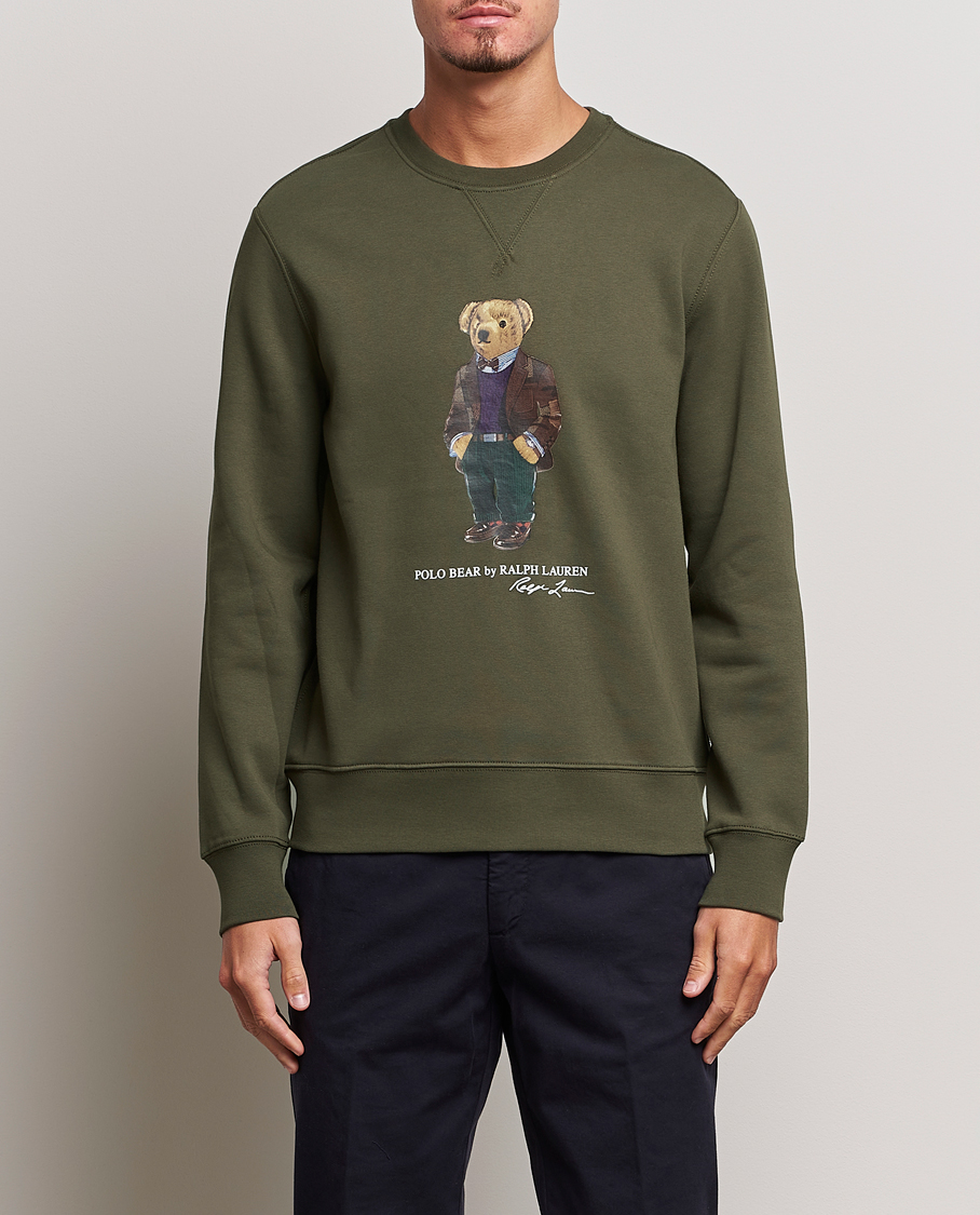 Heren | Truien | Polo Ralph Lauren | Printed Denim Bear Sweatshirt Expedition Olive