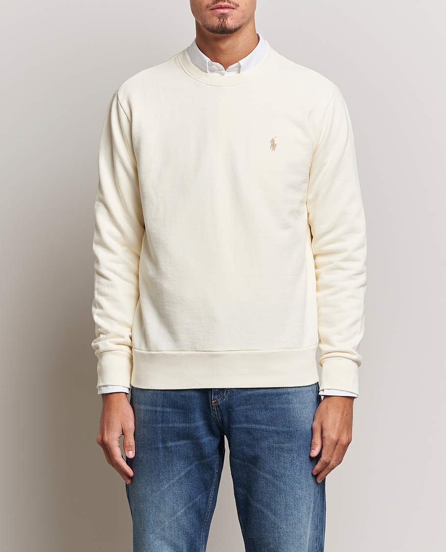 Heren |  | Polo Ralph Lauren | Loopback Terry Crew Neck Sweatshirt Clubhouse Cream
