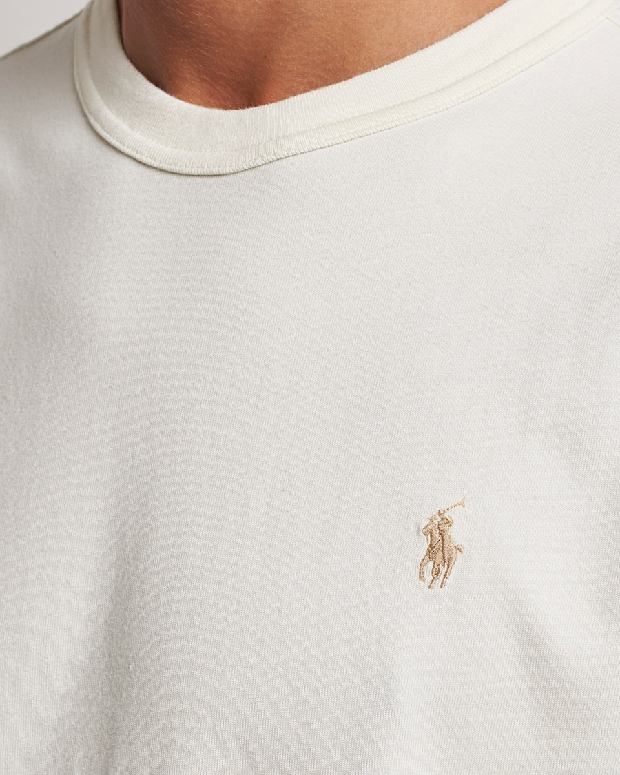 Heren | T-shirts | Polo Ralph Lauren | Loopback Crew Neck T-Shirt Clubhouse Cream