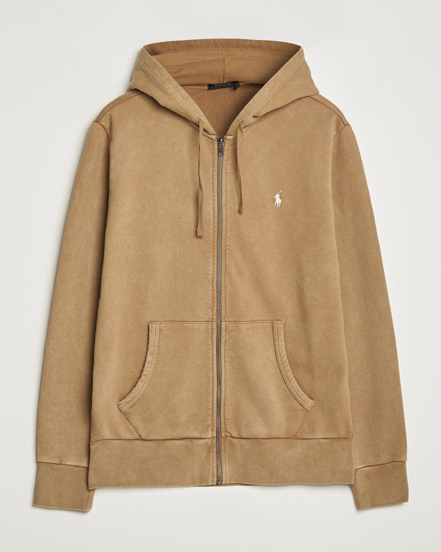Heren | Truien | Polo Ralph Lauren | Loopback Full Zip Hoodie Rustic Tan