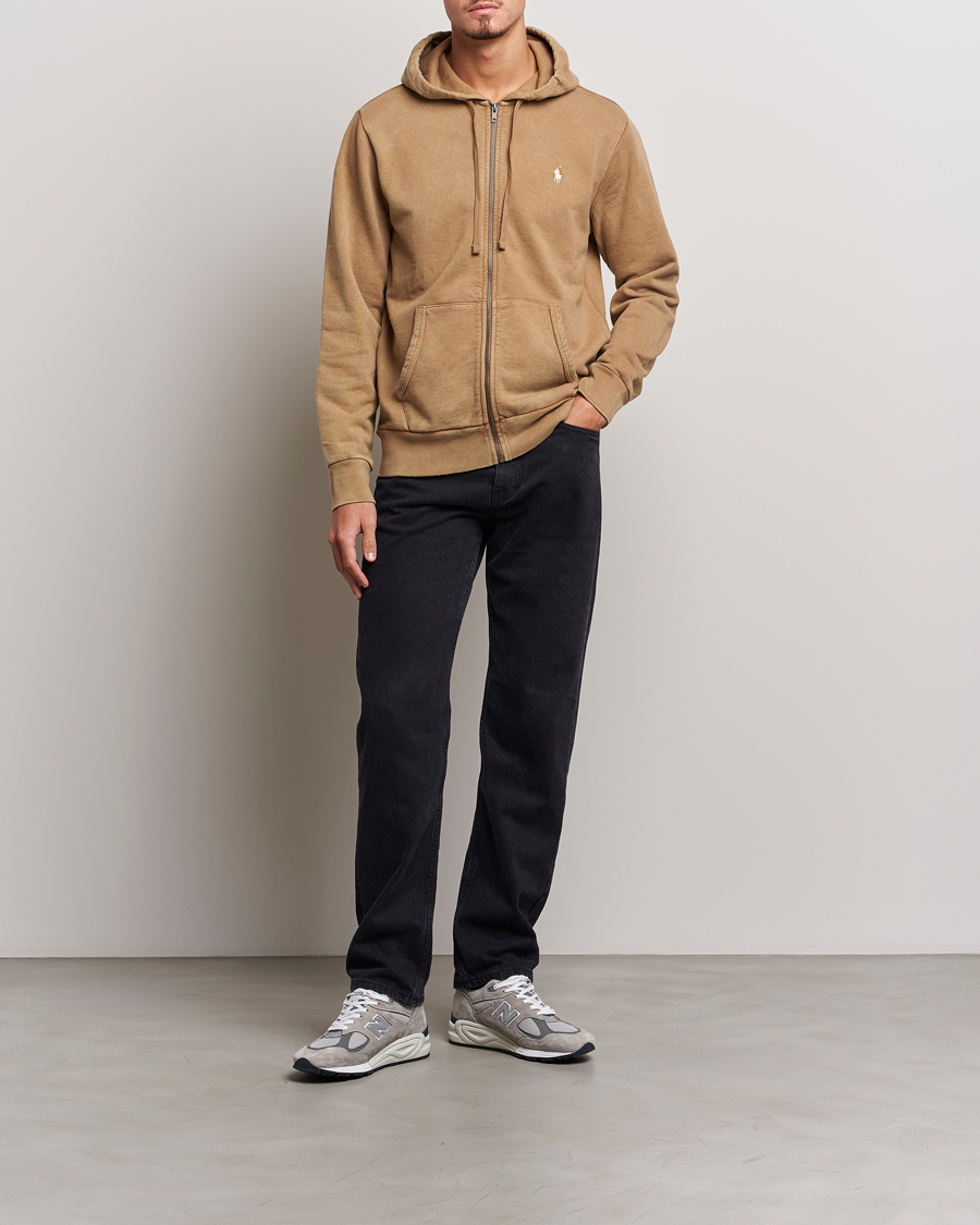 Heren | Truien | Polo Ralph Lauren | Loopback Full Zip Hoodie Rustic Tan