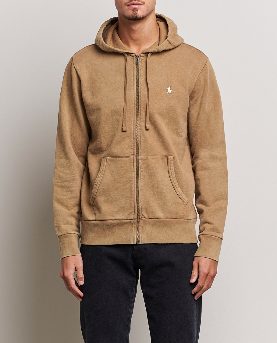 Heren | Truien | Polo Ralph Lauren | Loopback Full Zip Hoodie Rustic Tan
