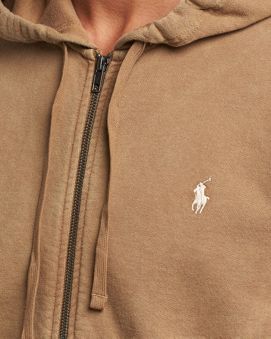 Heren | Truien | Polo Ralph Lauren | Loopback Full Zip Hoodie Rustic Tan