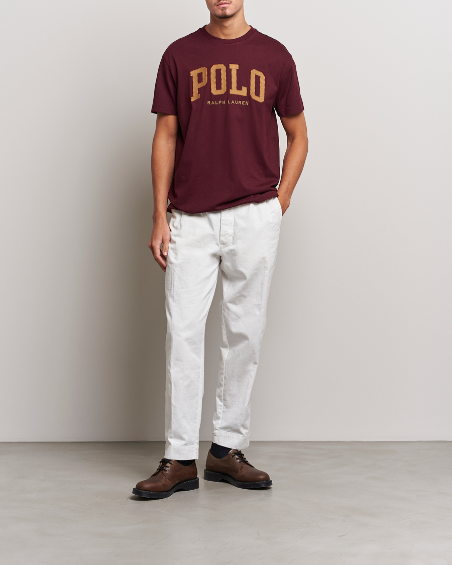 Heren | T-shirts | Polo Ralph Lauren | Logo Crew Neck T-Shirt Harvard Wine