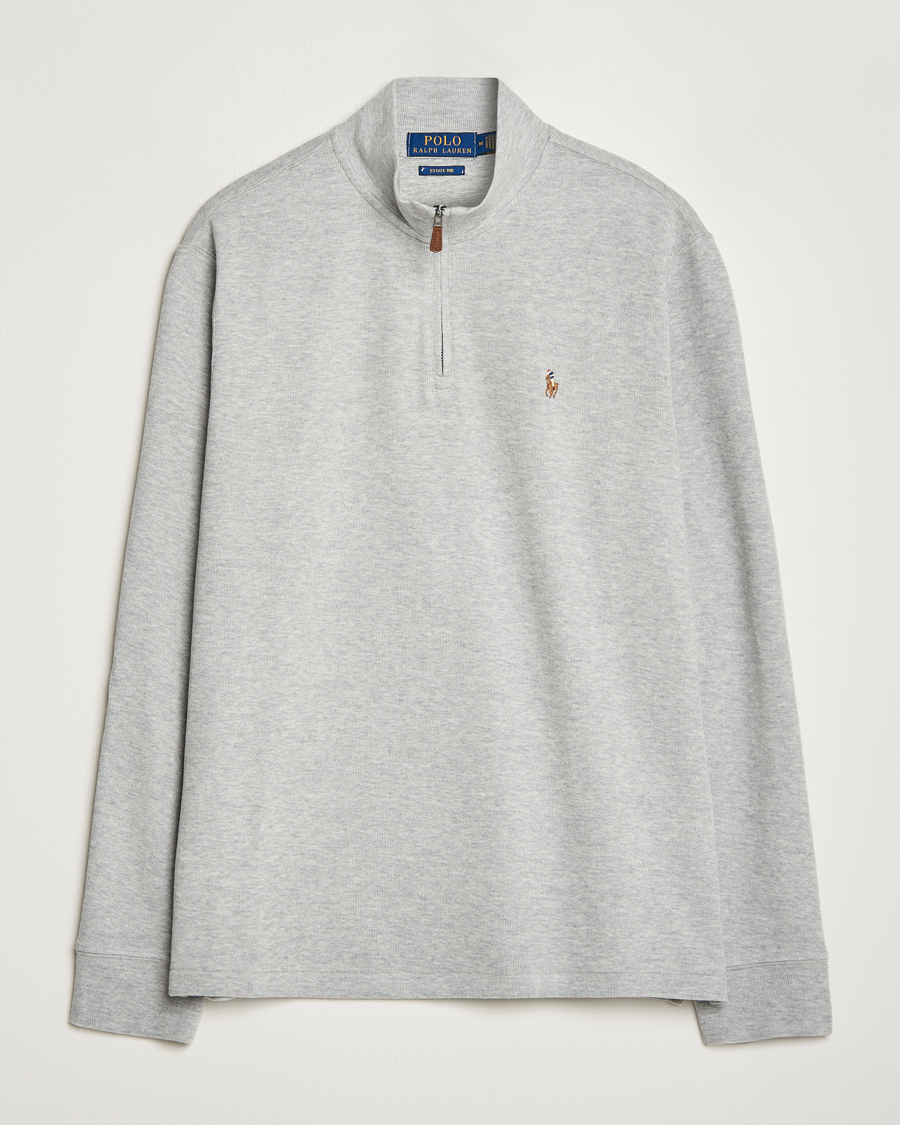 Heren | Truien | Polo Ralph Lauren | Double Knit Jaquard Half Zip Sweater Andover Heather