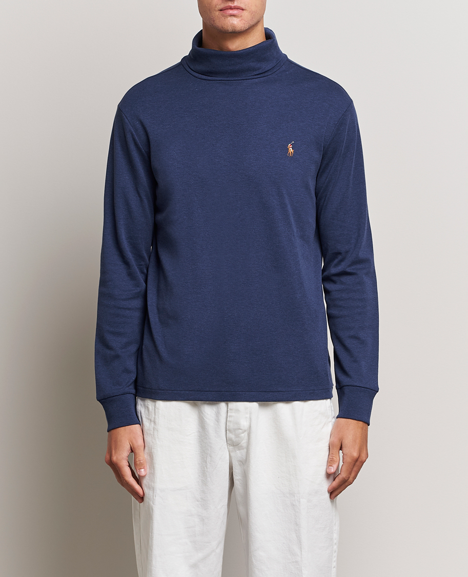 Heren | Truien | Polo Ralph Lauren | Luxury Pima Cotton Rollneck Spring Navy Heather
