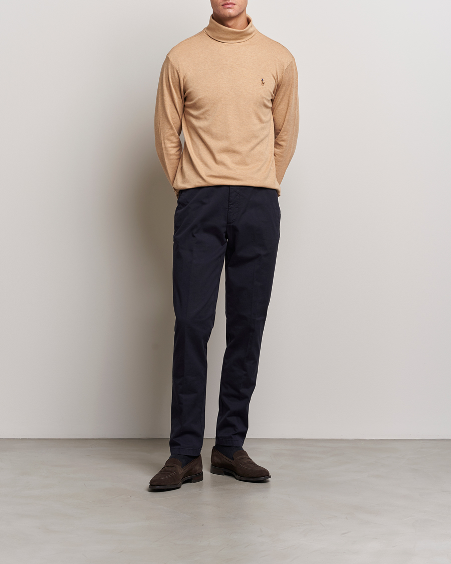 Heren | Truien | Polo Ralph Lauren | Luxury Pima Cotton Rollneck Camel Heather