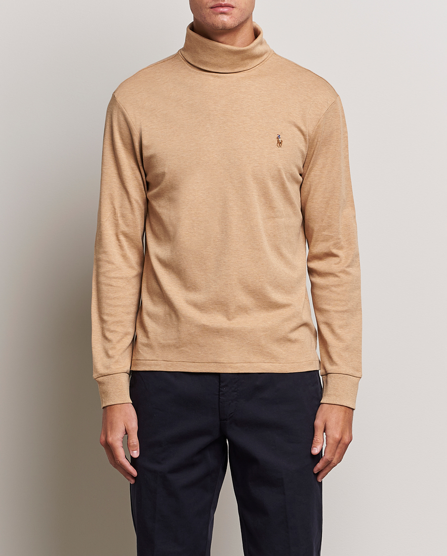 Heren | Truien | Polo Ralph Lauren | Luxury Pima Cotton Rollneck Camel Heather