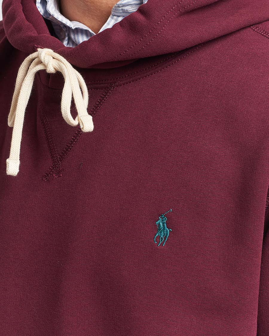 Burgundy polo store ralph lauren hoodie