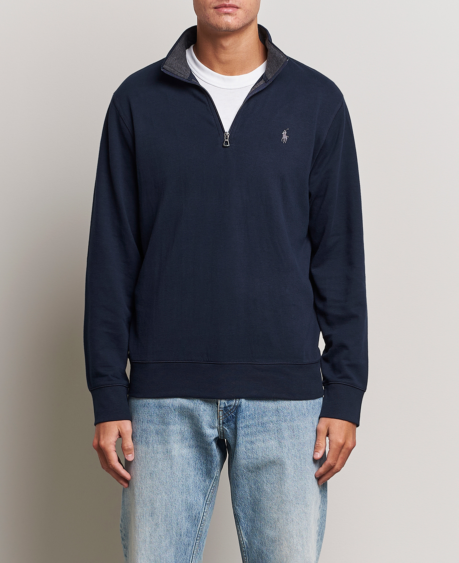 Heren | Truien | Polo Ralph Lauren | Double Knit Half-Zip Sweater Aviator Navy
