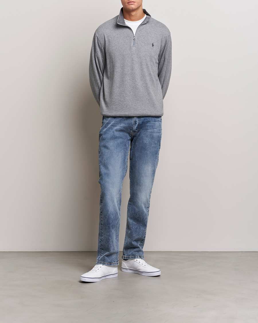 Heren | Truien | Polo Ralph Lauren | Tech Double Knit Half Zip Steel Heather