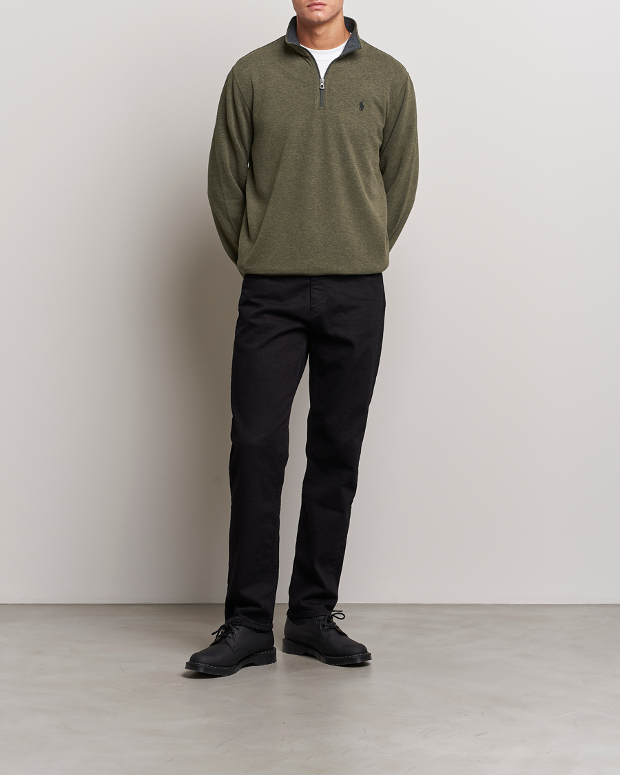 Heren | Truien | Polo Ralph Lauren | Tech Double Knit Half Zip Olive Heather