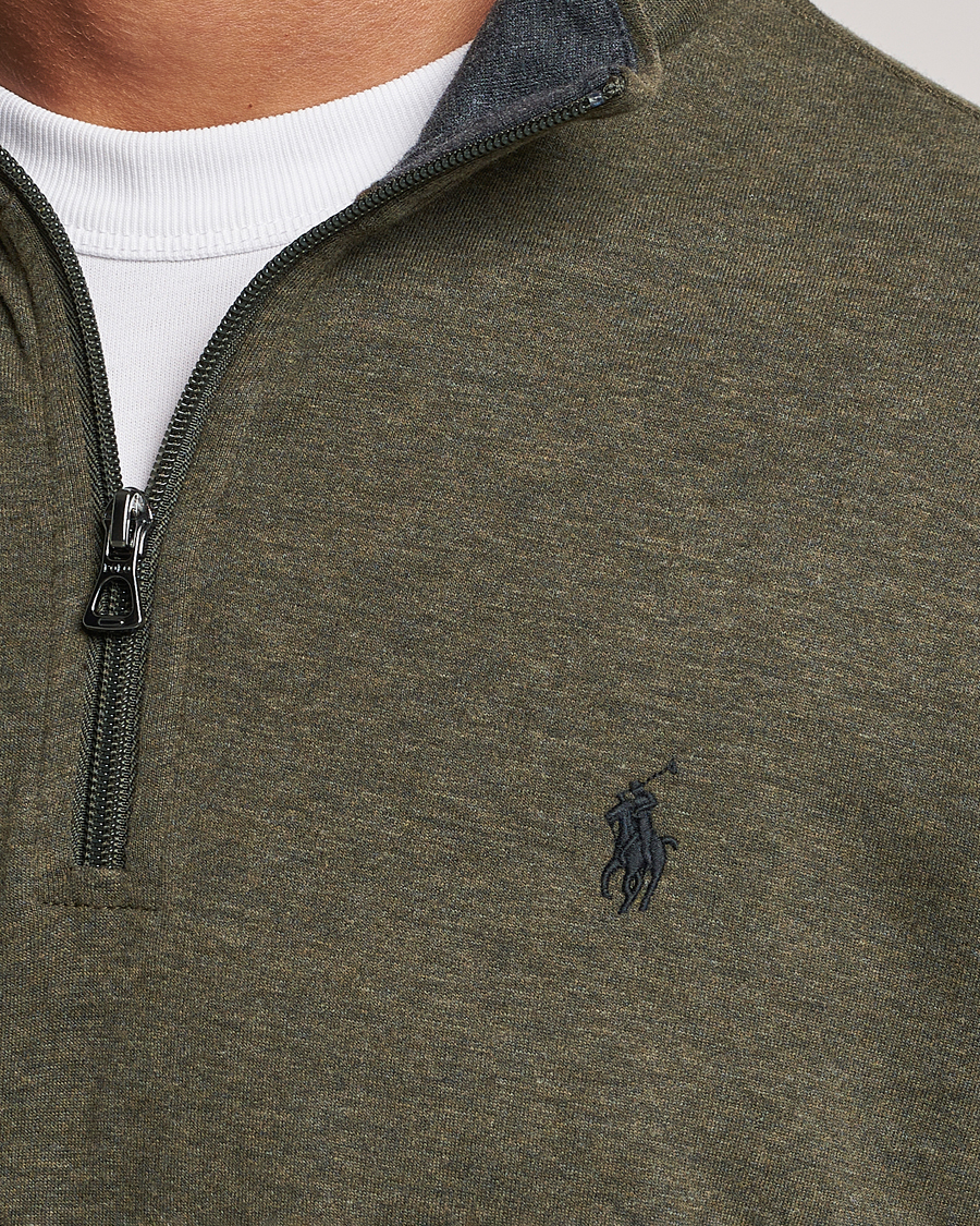 Heren | Truien | Polo Ralph Lauren | Tech Double Knit Half Zip Olive Heather