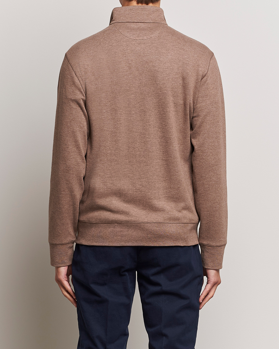 Heren | Truien | Polo Ralph Lauren | Tech Double Knit Half Zip Brown Heather