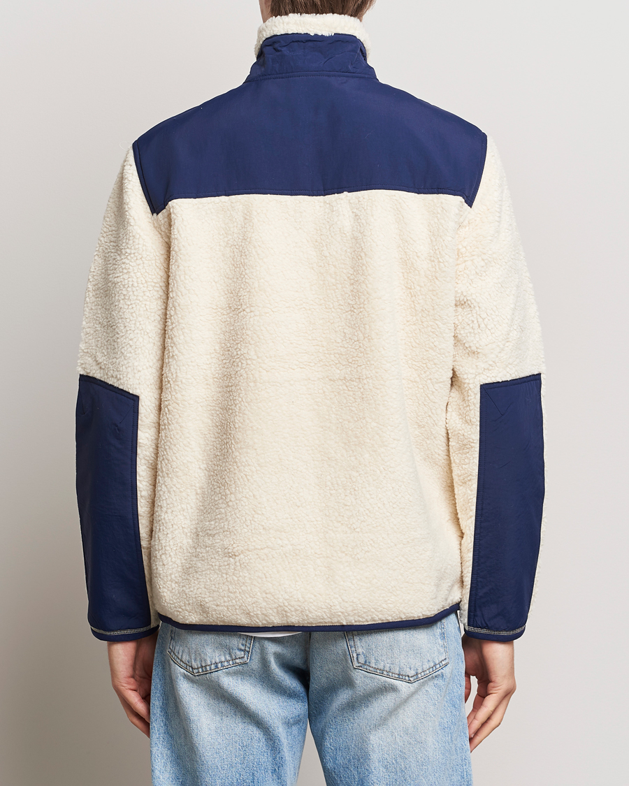 Heren | Truien | Polo Ralph Lauren | Bonded Sherpa Full Zip Sweater Cream/Newport Navy