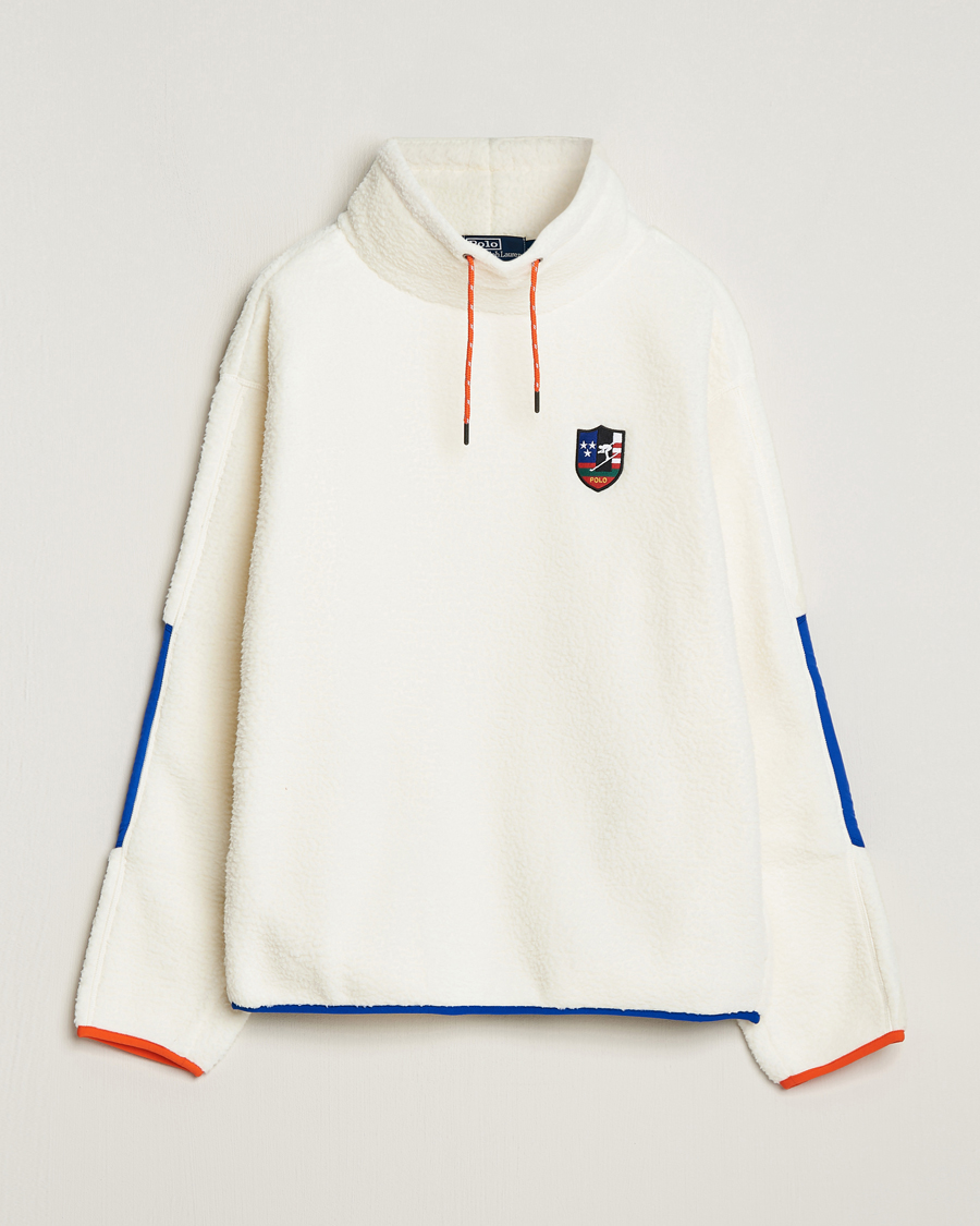 Heren | | Polo Ralph Lauren | Vintage Fleece Sweater Clubhouse Cream Multi