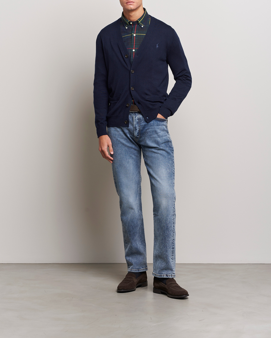 Heren | Truien | Polo Ralph Lauren | Merino Knitted Cardigan Hunter Navy