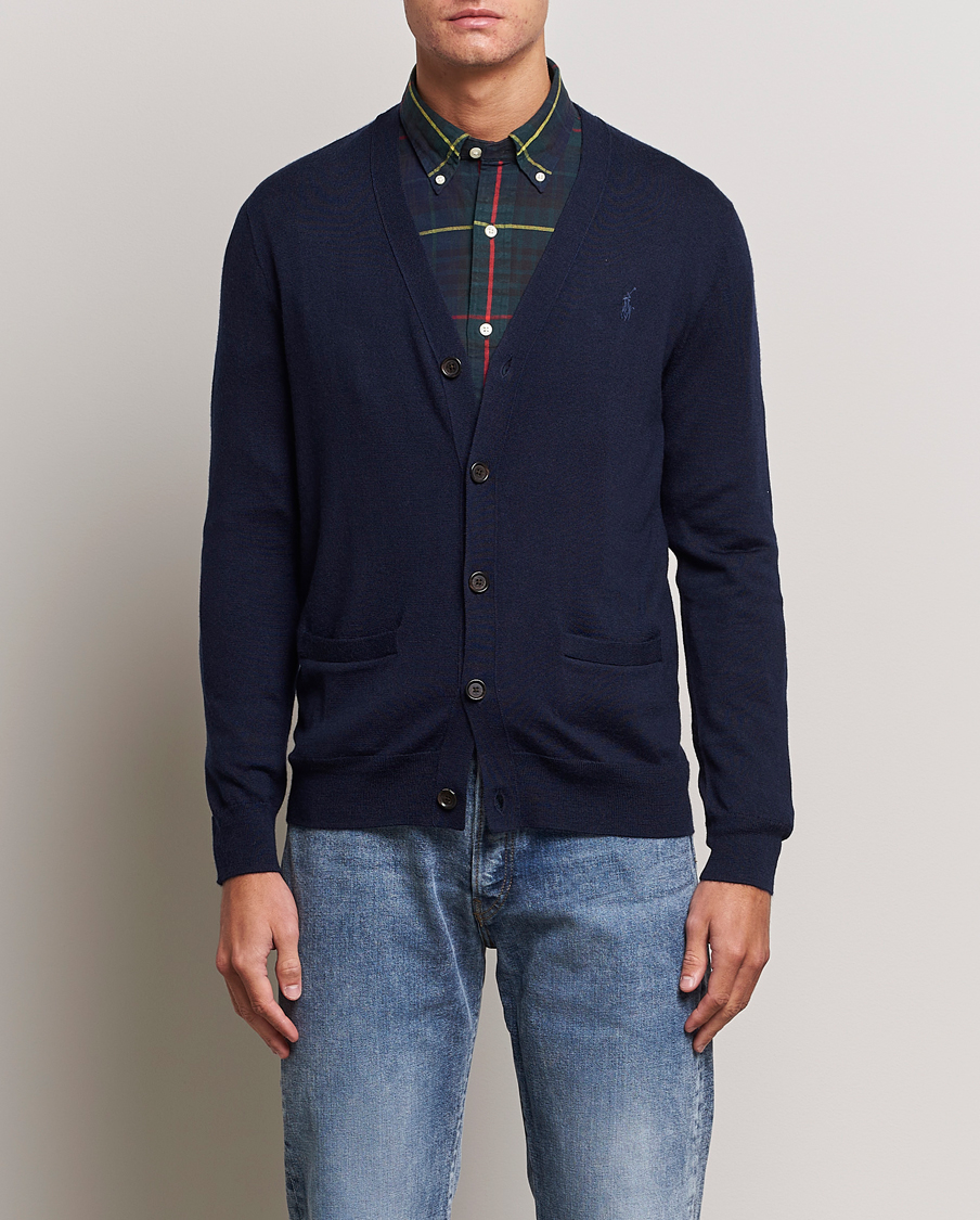 Heren | Truien | Polo Ralph Lauren | Merino Knitted Cardigan Hunter Navy