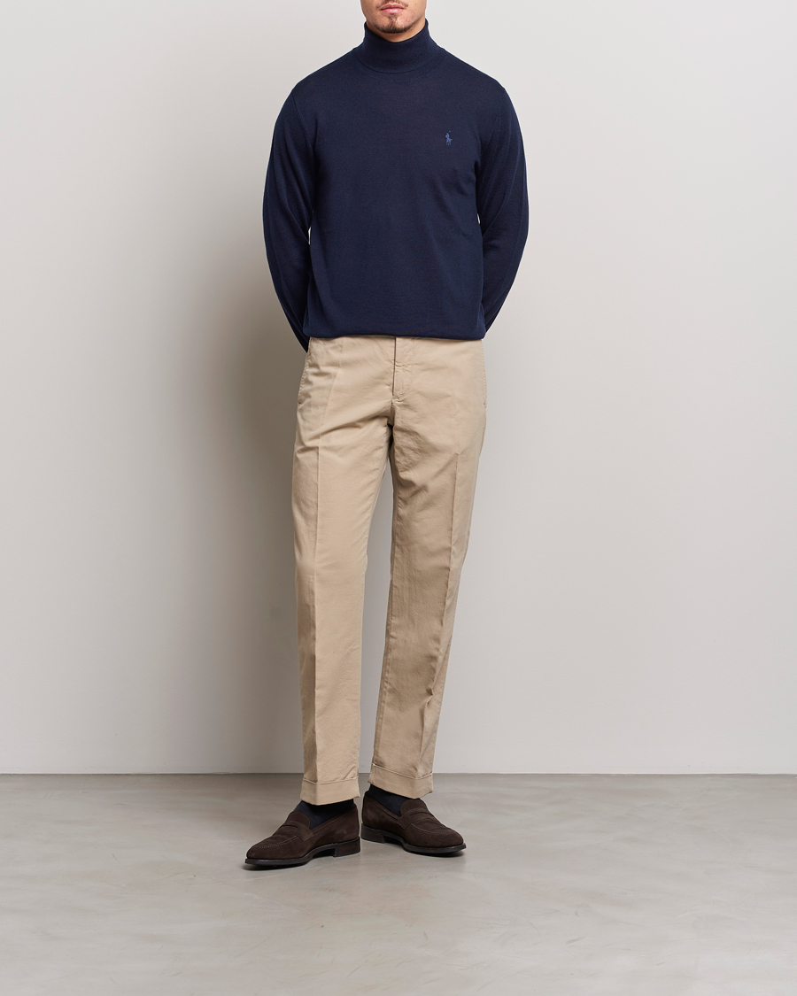 Heren | Truien | Polo Ralph Lauren | Merino Knitted Rollneck Hunter Navy