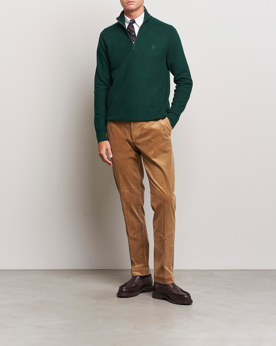 Heren | Truien | Polo Ralph Lauren | Textured Half Zip Hunt Club Green