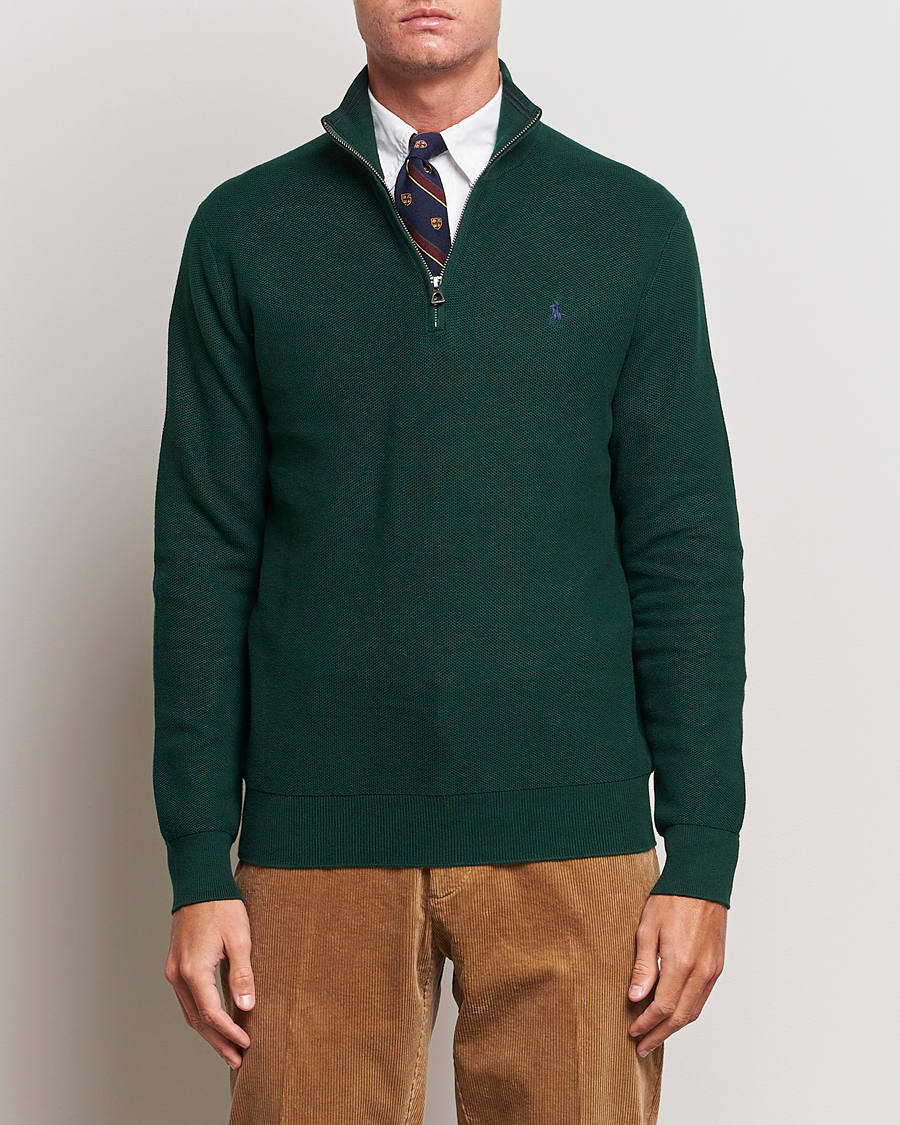 Heren | Truien | Polo Ralph Lauren | Textured Half Zip Hunt Club Green