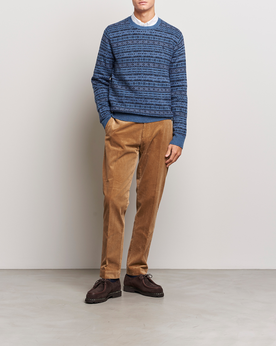 Heren | Truien | Polo Ralph Lauren | Wool/Cashmere Fairisle Sweater Navy